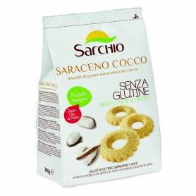Biscuiti fara gluten cu hrisca si cocos bio 200g, Sarchio