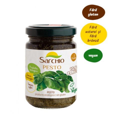 Sos pesto fara gluten eco-bio 130g, Sarchio