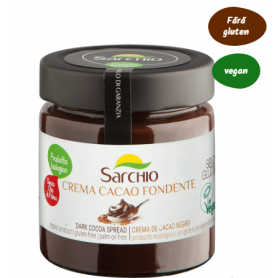 Crema de ciocolata neagra fara gluten eco-bio 200g, Sarchio