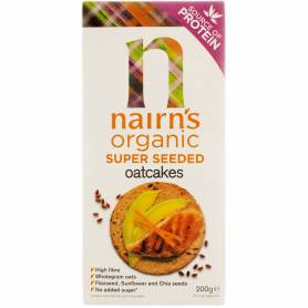 Painici turtite fara gluten din ovaz integral seminte de chia 213g , Nairn’s