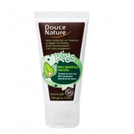 Pasta de dinti fara fluor pentru copii cu menta bio 50ml, Douce Nature