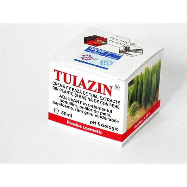 Tuiazin - Crema Cu Extract De Tuia 50ml - Elzin Plant