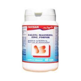 CALCIU MAGNEZIU ZINC FOSFOR 40cps, Favisan
