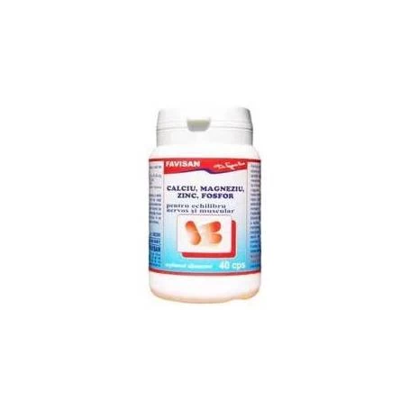 CALCIU MAGNEZIU ZINC FOSFOR 40cps, Favisan