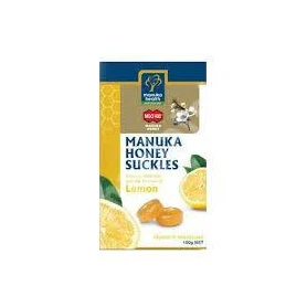 Bomboane cu Miere si Lamaie Manuka 15buc, Manuka Health