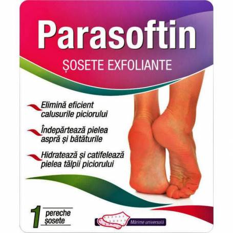 PARASOFTIN SOSETE EXFOLIANTE 1 PERECHE, ZDROVIT