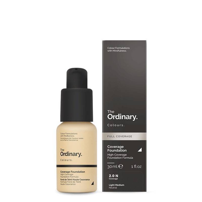 Fond de ten cu acoperire mare Coverage Foundation The Ordinary SPF