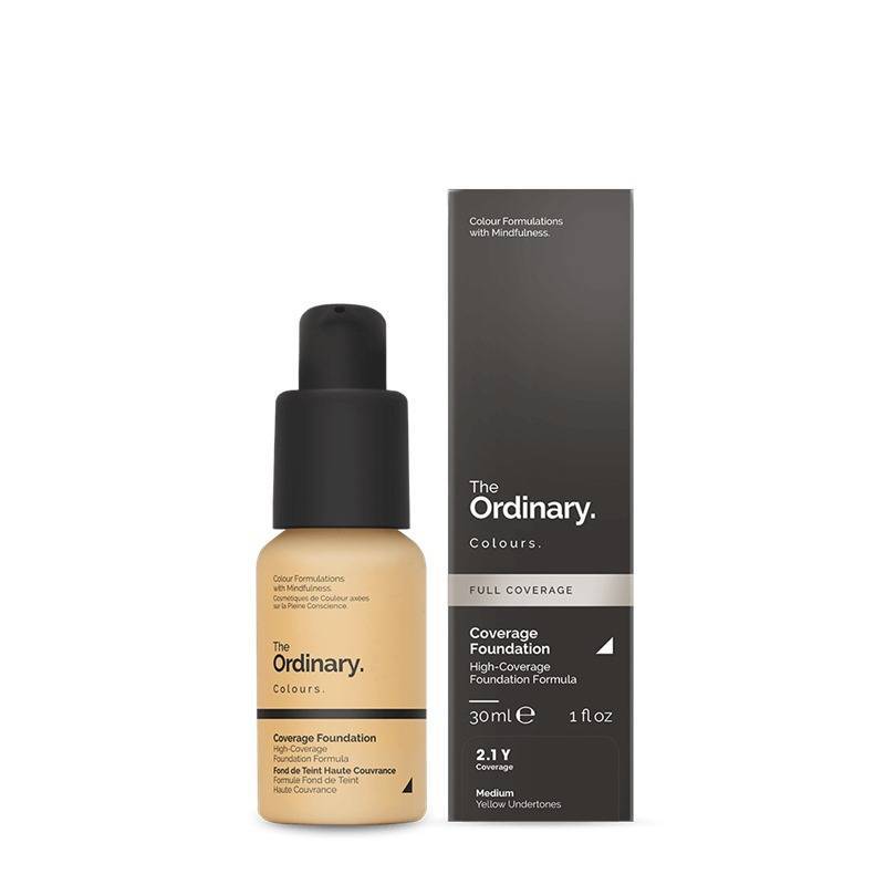 Fond de ten cu acoperire mare Coverage Foundation The Ordinary SPF