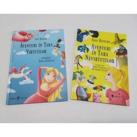 Pachet carti Aventuri in Tara Virtutilor si Nevirtutilor, Alec Blenche, Doina Zavadschi, Editura Univers