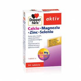 DOPPEL AKTIV CALCIU + MAGNEZIU + ZINC + SELENIU 30tb, Doppelherz