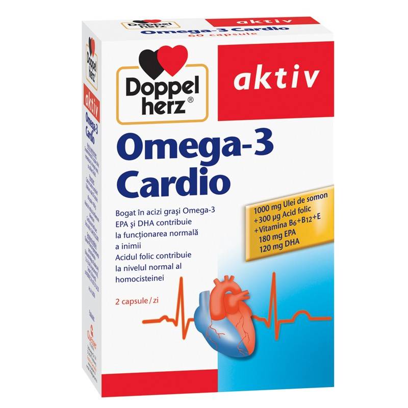 Omega 3 cardio 60cps doppel aktiv, doppelherz