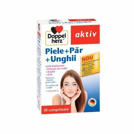 Doppelherz Aktiv Piele + Par + Unghii 30cpr, DOPPELHERZ