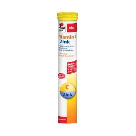 DOPPEL AKTIV VITAMINA C + ZN 15cpr efervescente, DOPPELHERZ