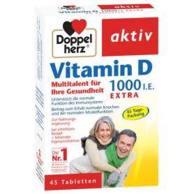 DOPPEL AKTIV VITAMINA D 1000UI 45tb, DOPPELHERZ