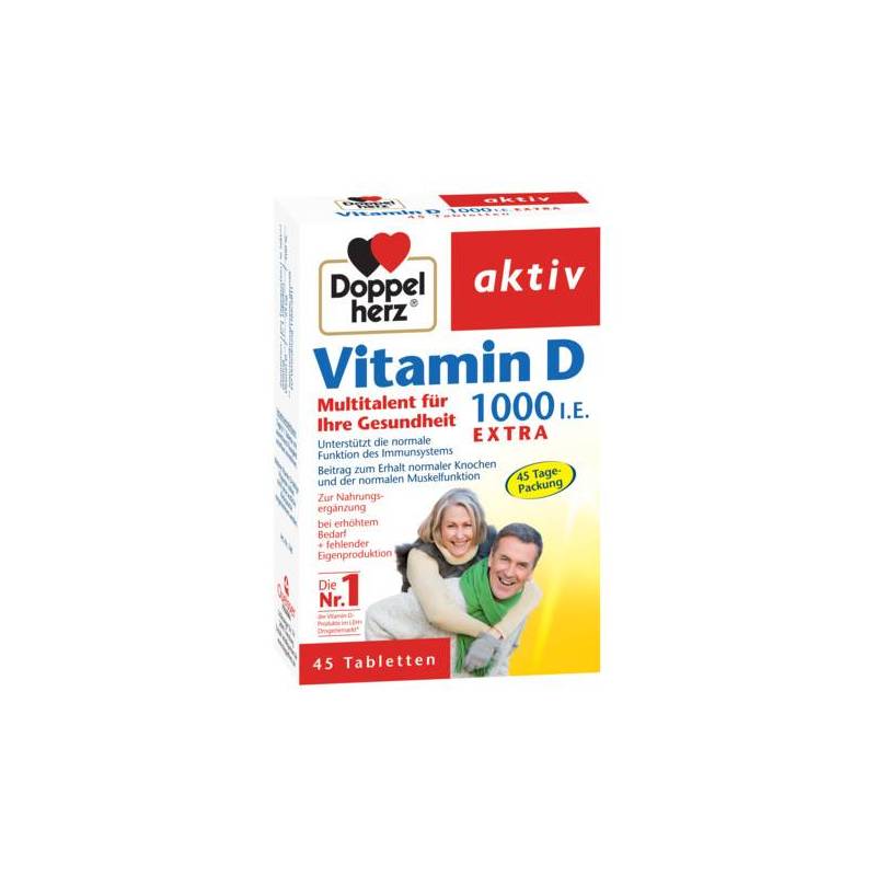 DOPPEL AKTIV VITAMINA D 1000UI 45tb, DOPPELHERZ