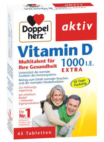 Doppel aktiv vitamina d 1000ui 45tb, doppelherz