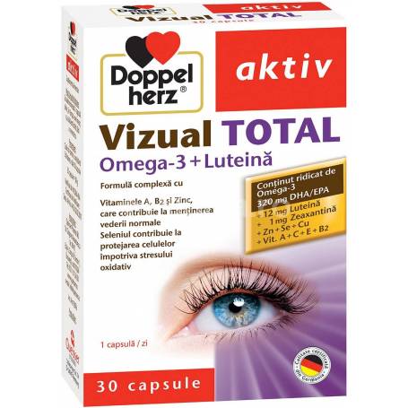 VIZUAL TOTAL OMEGA 3 + LUTEINA  DOPPEL AKTIV 30cps, DOPPELHERZ