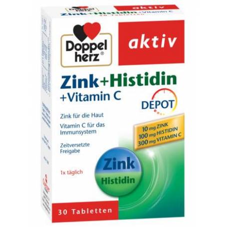 ZINC + HISTIDINA + VIT C DOPPEL AKTIV 30tb, DOPPELHERZ