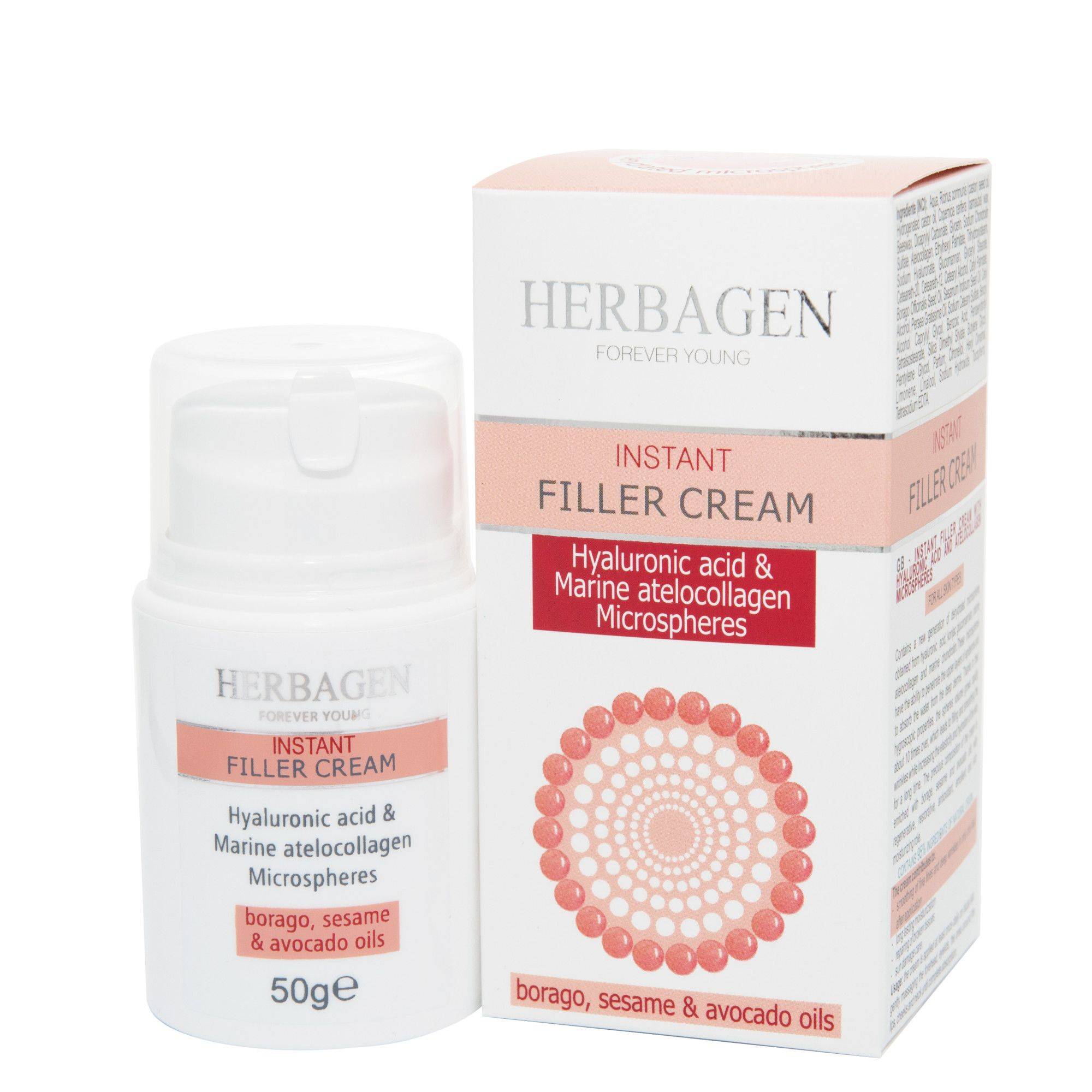 Crema Filler Instant Cu Acid Hyaluronic 30ml, Herbagen