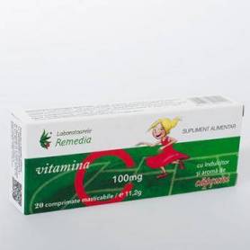 VITAMINA C CAPSUNI 100mg 20cpr, Remedia