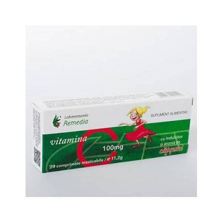 VITAMINA C CAPSUNI 100mg 20cpr, Remedia