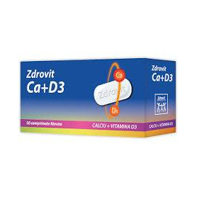 CALCIU + VITAMINA D3 50cpr, Zdrovit