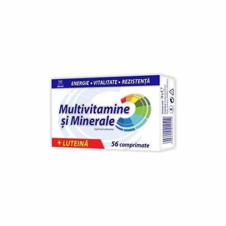 MULTIVITAMINE + MINERALE+LUTEINA 56cpr, Zdrovit