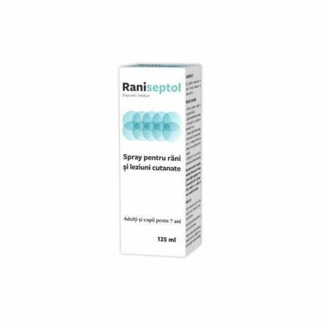 RANISEPTOL SPRAY PENTRU RANI SI LEZIUNI CUTANATE ADULTI SI COPII 125ML, Zdrovit