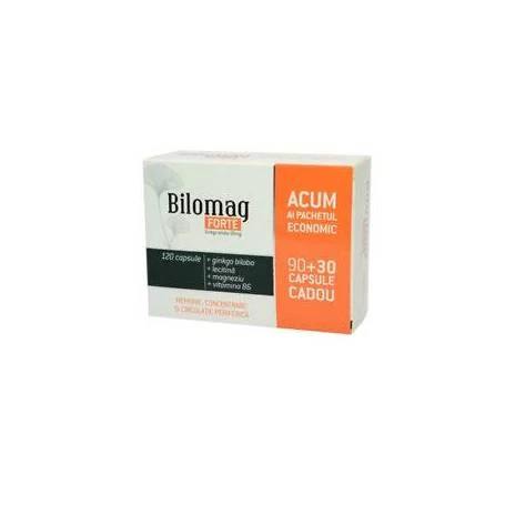 BILOMAG FORTE PENTRU MEMORIE 90 + 30cps GRATIS, Zdrovit