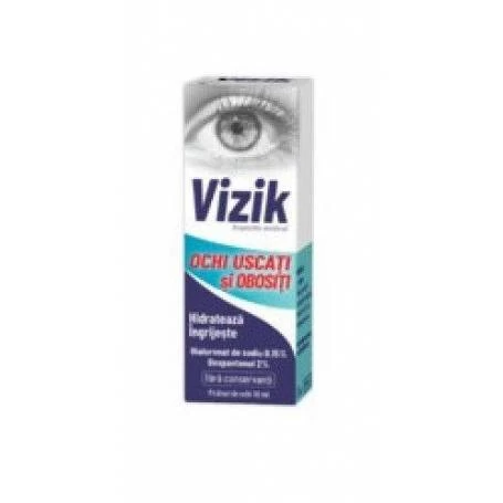 VIZIK PICATURI PENTRU OCHI USCATI SI OBOSITI 10ml, Zdrovit