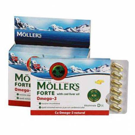 OMEGA 3 FORTE ULEI DIN FICAT DE COD 150cps, MOLLERS