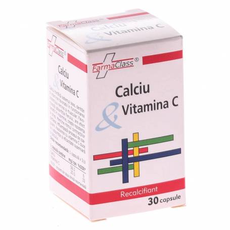 CALCIU SI VITAMINA C 30cps, FARMACLASS