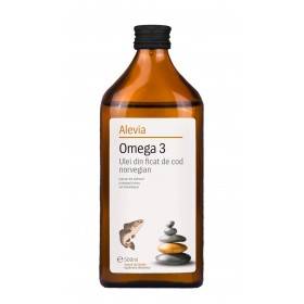 Omega 3 ulei din ficat de cod norvegian 500ml - alevia