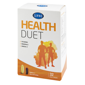 Health Duet omega 3 - multivitamine 32 doze - Lysi