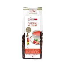 Ceai rooibos cu capsune 50g, farmaclass