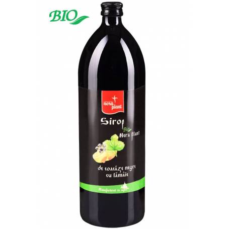 Sirop de coacaze negre cu lamaie 1000ml - Nera Plant