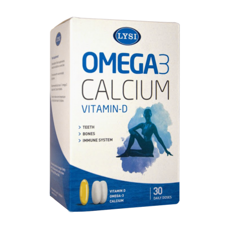 OMEGA-3 cu Vitamina D si CALCIUM 30 doze - Lysi