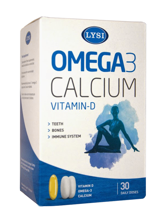 Omega-3 cu vitamina d si calcium 30 doze - lysi