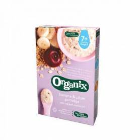 Organix Cereale ovaz orez banane si prune 7+ 200g ECO-BIO, Organix