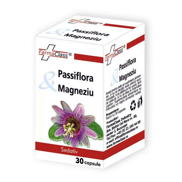 Passiflora si magneziu 30cps, farmaclass