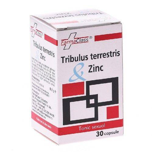 Tribulus terrestris si zinc 30cps, farmaclass