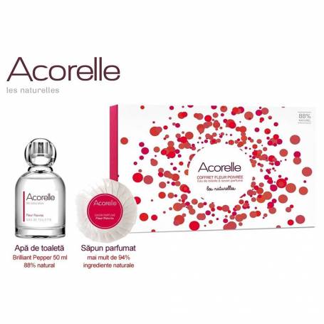 Set cadou FLEUR POIVREE Parfum 50ml + sapun 100g - Acorelle