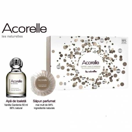 Set cadou VANILLA GARDENIA Parfum 50ml + sapun 100g - Acorelle