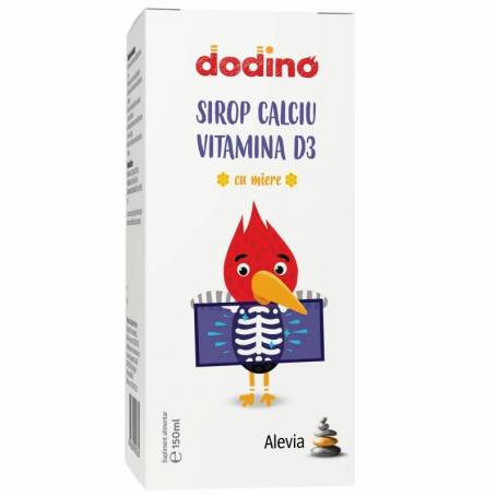 Sirop Calciu + D3 DODINO 150ml, Alevia