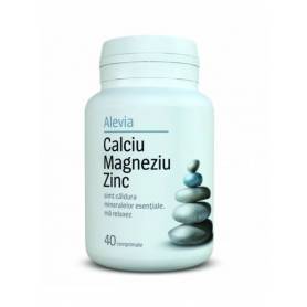 Calciu magneziu zinc 40cps, Alevia