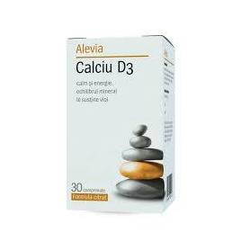 Calciu D3 formula citrat 30cpr, Alevia