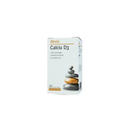 Calciu D3 formula citrat 30cpr, Alevia