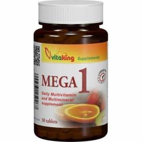 MULTIVITAMINA MEGA 1, 30cpr VITAKING