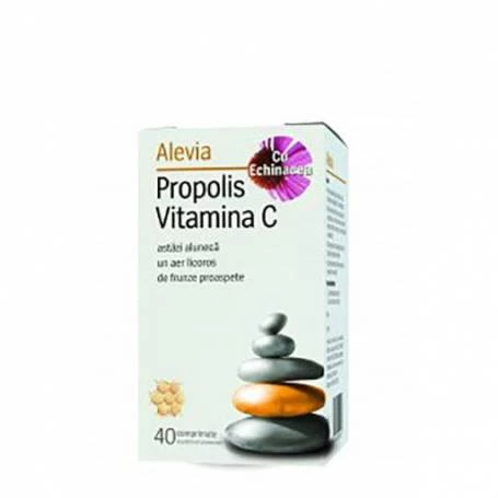 Propolis vitamina C 40cps, Alevia