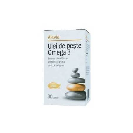 Ulei de peste Omega 3 30cps, Alevia